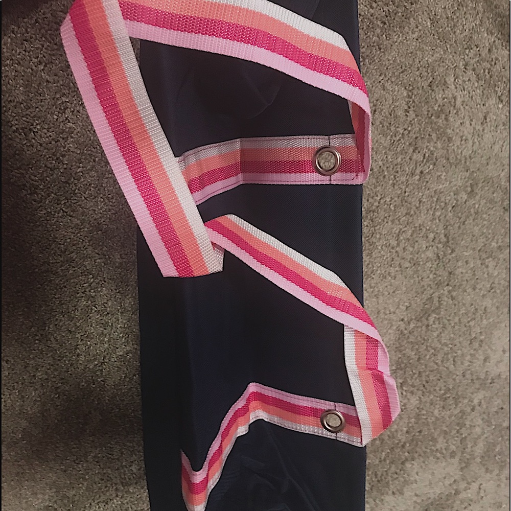 Large utility tote navy pop brand new